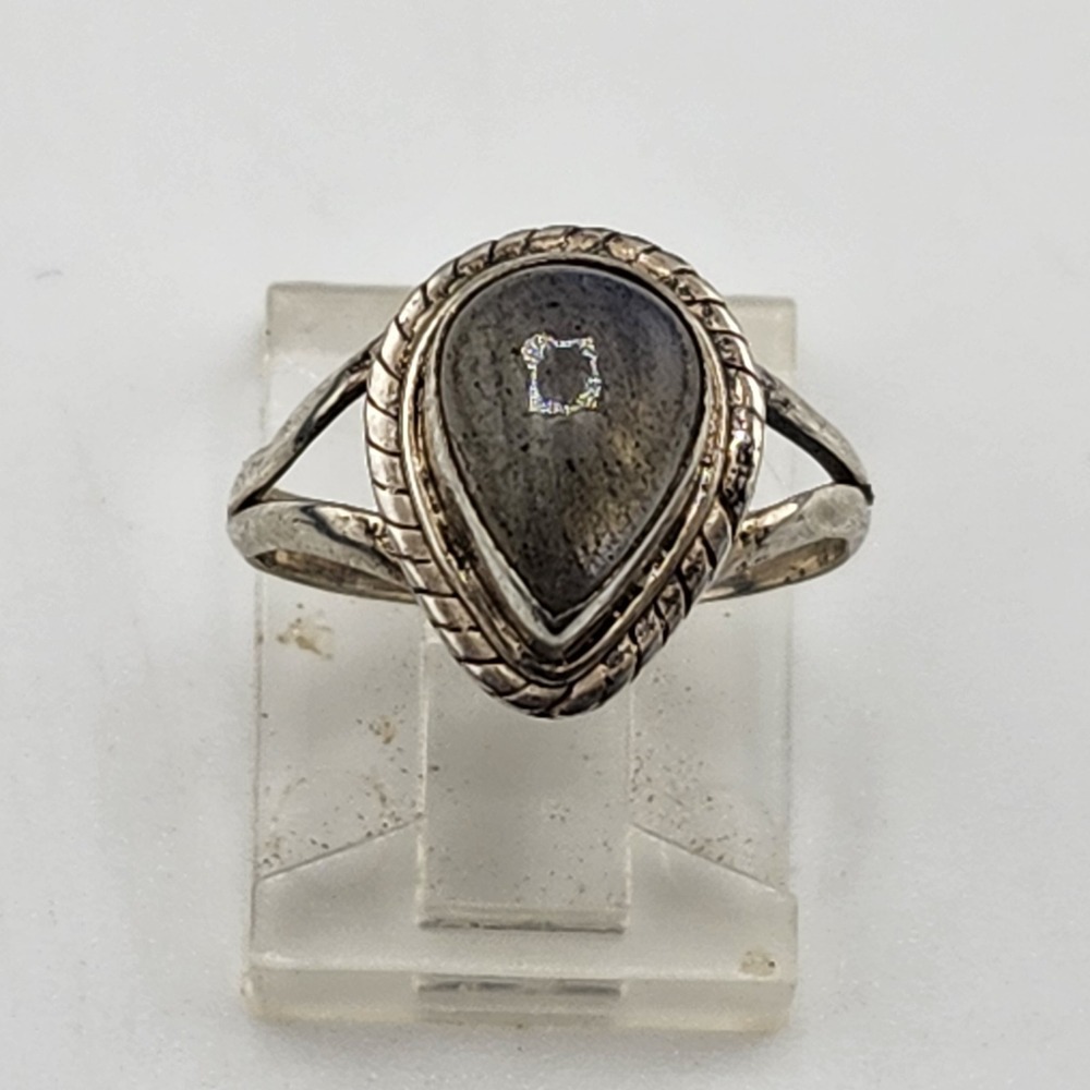 Sterling‎ Silver 925 Labradorite Ring Size 7